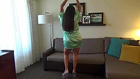 mrs james huge fake tits bounce in massive bikini vlog seven