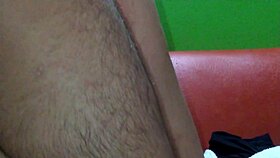 Dancing and sucking big black cock in motel while cuckold waits outside garage