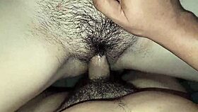 juicy hairy latina pussy creampied pov after wild moans