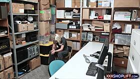 ever wonder how a blonde shoplifter gets roughly fucked by the mall cop on cctv?