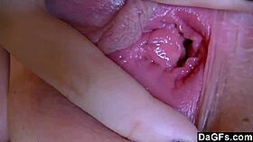 hot teen strips fingers piercings for quick bedroom cash
