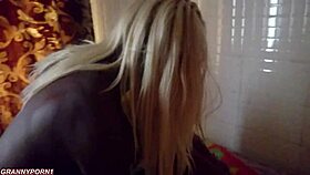 Blonde Babe Sucks Plays With Two Monster Cocks Hardcore