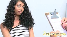 Skinny thief faces off with the officer in this tense office storyline