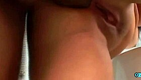 yo, you see this thick mixed asian babe's big ass get drilled doggystyle by monster bbc in the bathroom?