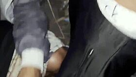 gifted guys group fuck in bushes with hairy cum loads