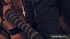 Jessie Lynne Bound Creampie Hardcore Fuck