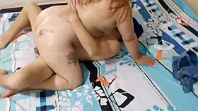 Ever wonder how a big-bootied mature temptress claims her lover's huge cock right in front of everyone?