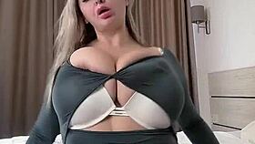 massaging my juicy natural big tits makes me beg for bed fuck