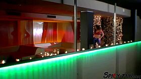 stripper's secret anal thrill hidden in the nightclub shadows