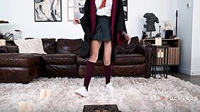 oh no tiny girl, that ouija board summoned rough fucking on halloween?