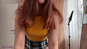 cute curvy redhead teases with her juicy pussy CAN I SHOW YOU stepbro