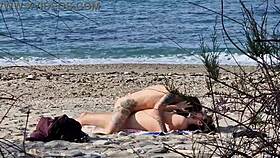 passionate beach lovers squirt in cowgirl and doggy creampie bliss