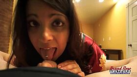 Kai Willow delivers Halloween oral treat ending in creamy facial