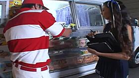 alexis love stuffs ice cream deep in mouth before wild sex 🍦💦😈