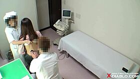 Japanese housewife patient endures gynecologist hidden cam harassment