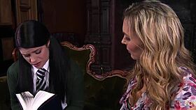 Big Titty Lesbian Pounds Brunette Doggy Style