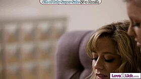 caught you eyeing my milf pussy while fingering teen blonde