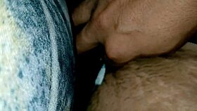 big ass wife shares bed leading to creampie doggystyle pounding