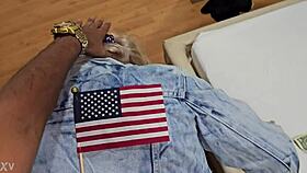 Blonde's Innocent Ass Craves Thick Black Cock in Doggy