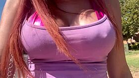 Artemisia Big Tits Milf Outdoor Nipple Closeup