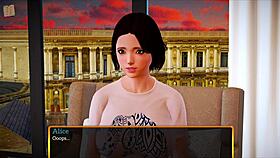 redhead teen surges with game passion episode 425