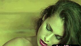 Hey, wanna see this petite Hungarian milf strip her tanned perky boobs?