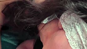 Hey, cute petite amateur babe licks for POV cumshot facial