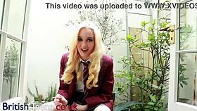 hey british blonde student smokes your joi cock hard!