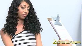 Skinny thief faces off with the officer in this tense office storyline