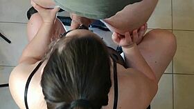 kitchen throatpie for submissive slut in hd