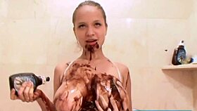 i got choclate all over my teen tits