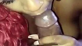 redhead ebony gags on student cock at home then public park pounding.