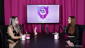 malu paz bora cast compilations with bruna carlos on sheer red 🔥👀