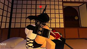 futanari pounds sexy ass in roblox virtual world