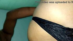 slutty hotwife slurps bbc then takes rough doggy pounding