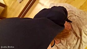 Hooded Stranger Gives Intense Blowjob And Swallows Cum