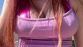 Artemisia Big Tits Milf Outdoor Nipple Closeup