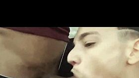 gifted guys group fuck in bushes with hairy cum loads