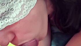 Hey, cute petite amateur babe licks for POV cumshot facial