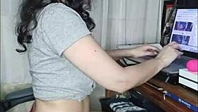 Angel hides her toy play until I burst in for the real action