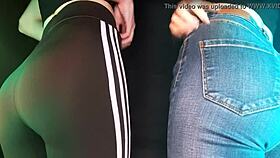 twins deliver deep scratching asmr in tight leggings and jeans erotic session