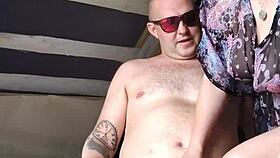 she loves my fingers in pussy while stroking dick 💦 huge cumshot