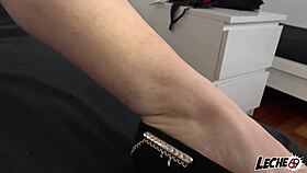 NADIA'S HAIRY PUSSY TAKES DEEP ANAL POUNDING!