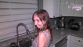 gorgeous breezy bri moans as seth pumps creampie deep inside her juicy pussy