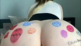 cute olivia bay wet pussy easter bunny huge tits homemade tease?