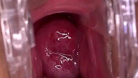 ever seen a horny amateur's shaved pussy squirt so hard?