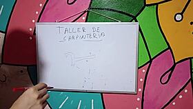 peruvian latina's shaved pussy bent over for hardcore doggystyle hammering