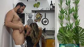mama got wrecked by huge cock in kitchen pounding 😈🍆💦 bbc surprise