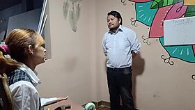 peruvian latina's shaved pussy bent over for hardcore doggystyle hammering