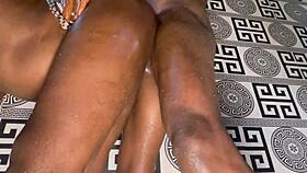 Amateur BBW Couple's Intense Ass Worship Sex Tour from Bathroom to Living Room